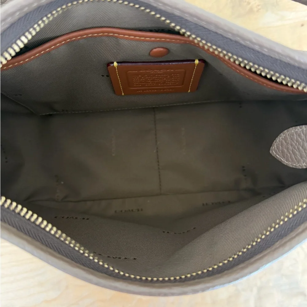 Coach Carry Shoulder Bag in Dark Stone - Picture 5 of 6